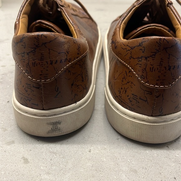 Patricia Nash Uma map pattern leather sneakers - Picture 8 of 10